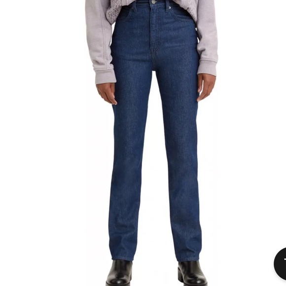 Levi’s Big E Wellthread 70’s High Straight Organic Denim Jeans - Picture 13 of 14